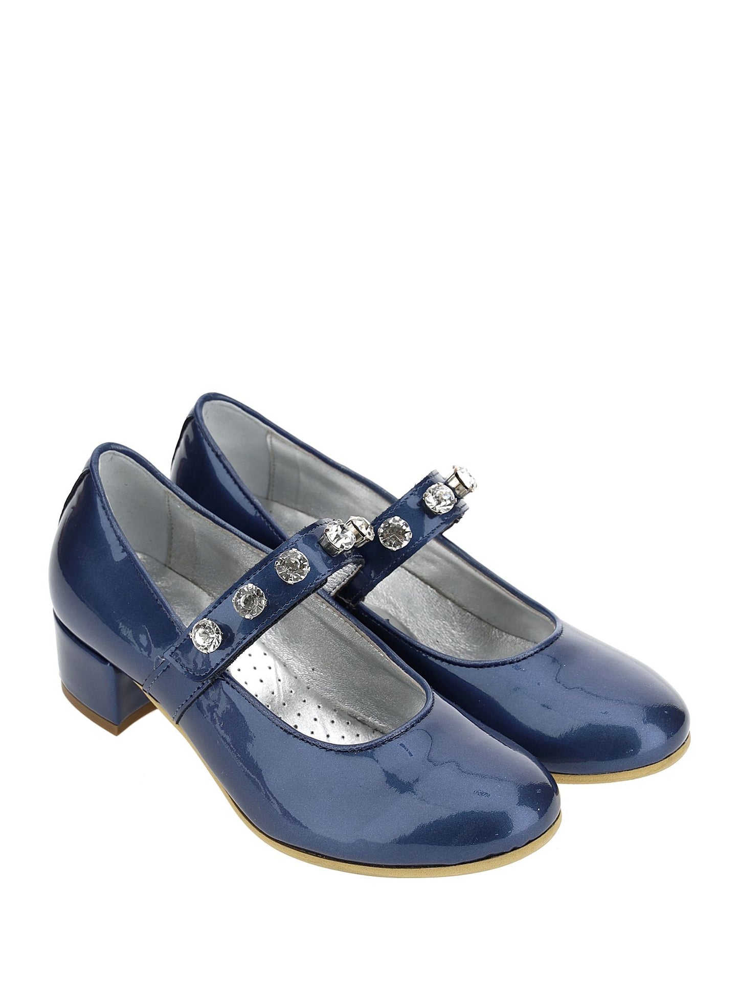 Pearly patent leather ballerinas