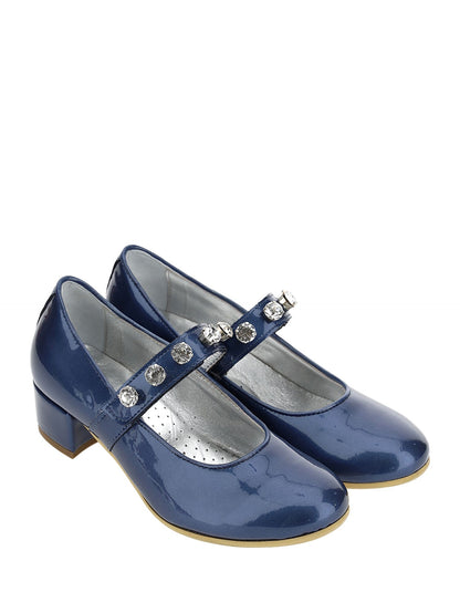 Pearly patent leather ballerinas