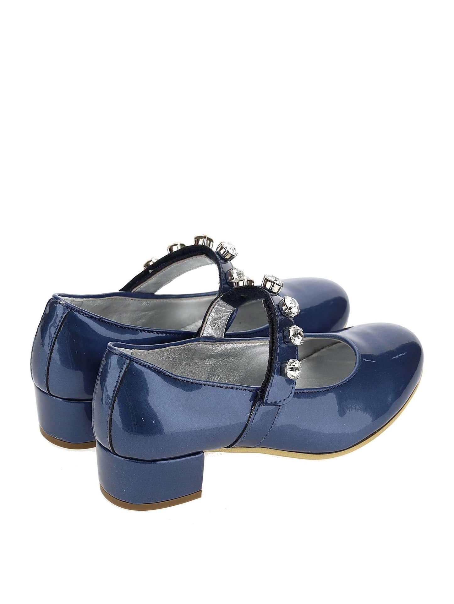 Pearly patent leather ballerinas