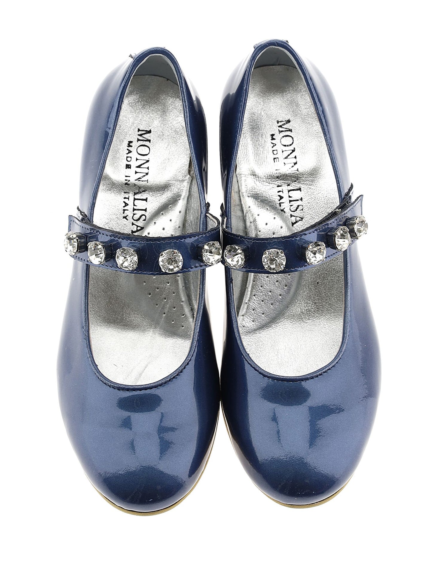 Pearly patent leather ballerinas