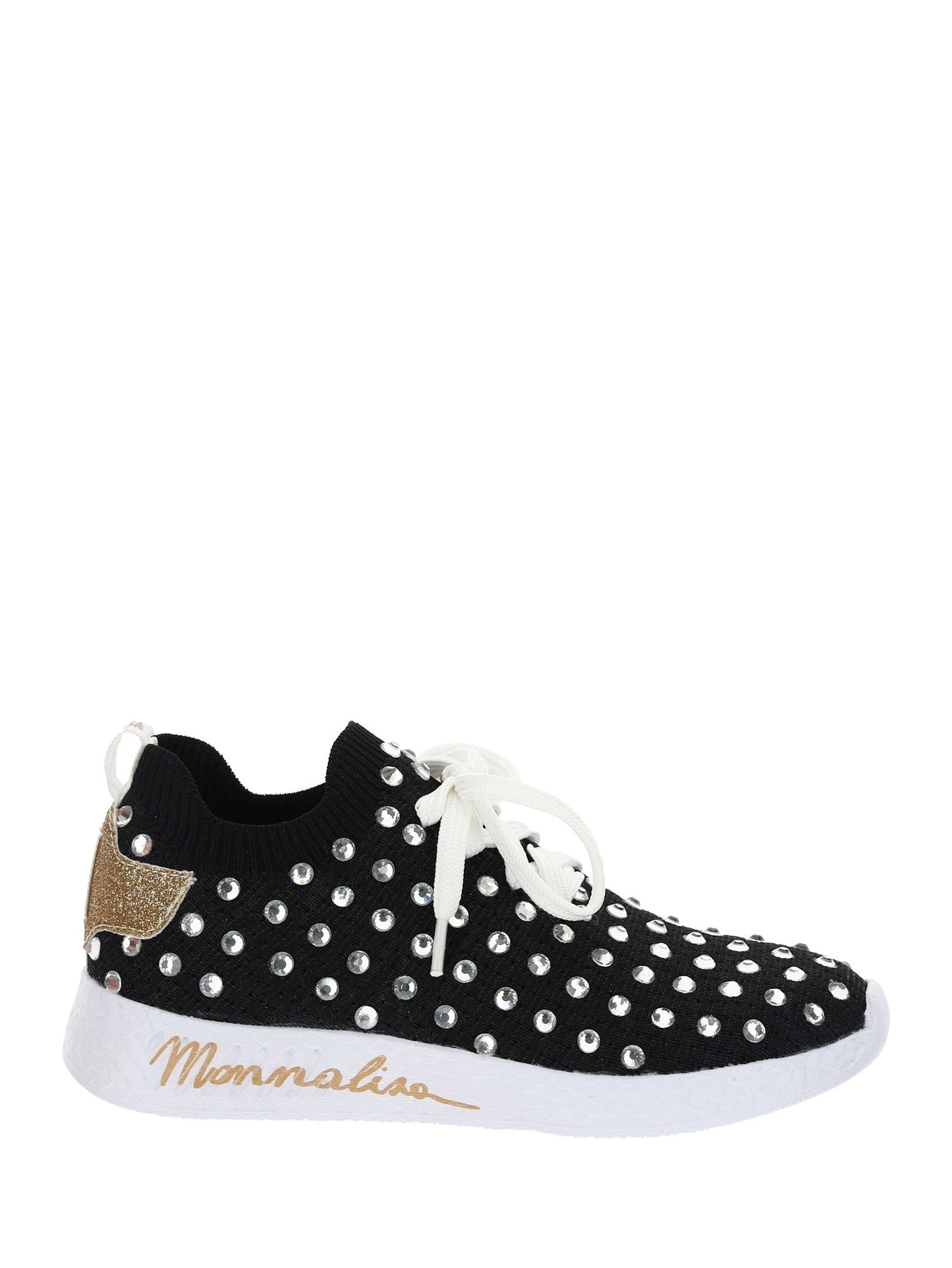 Chunky sports shoes with rhinestones