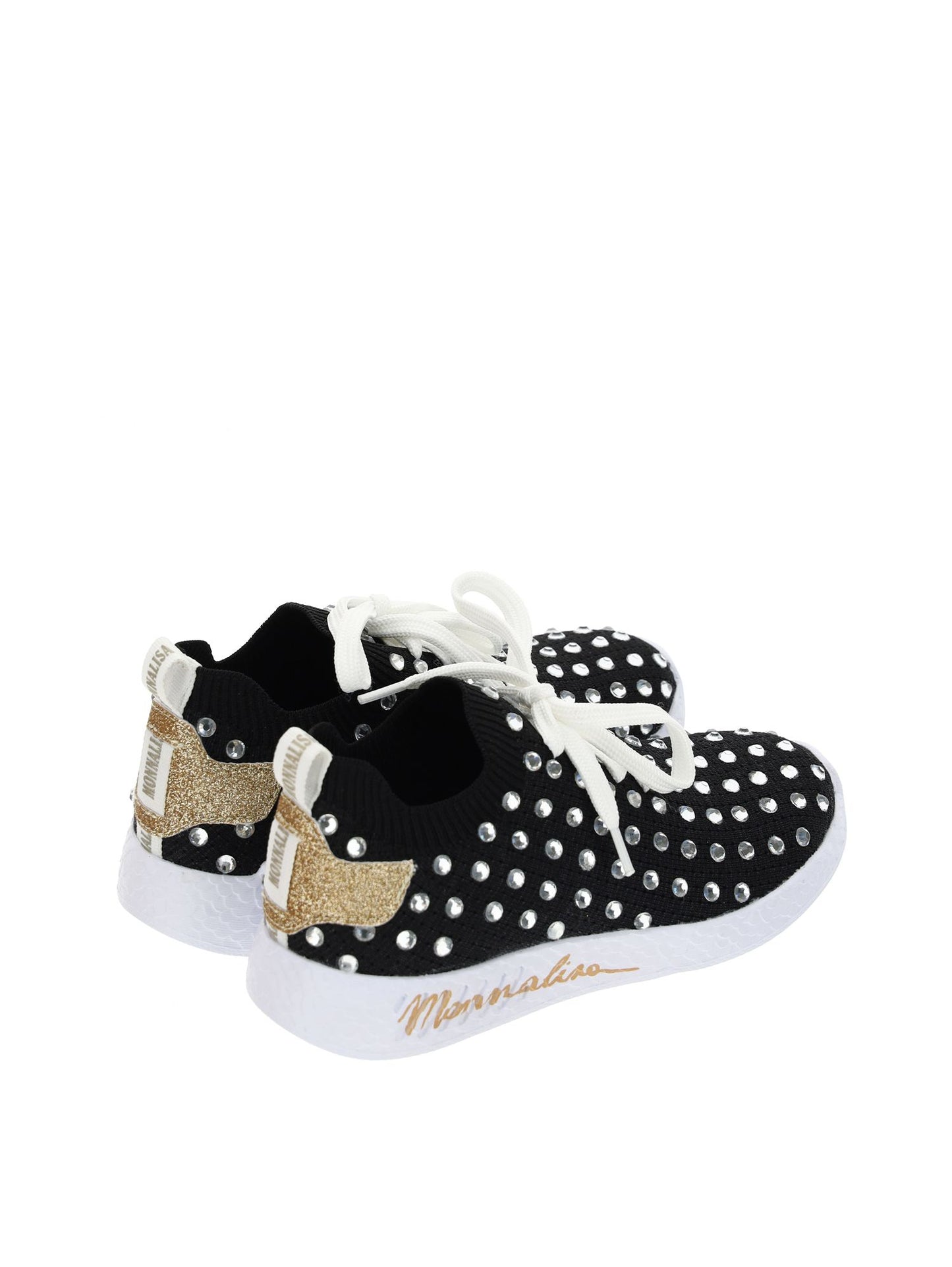 Chunky sports shoes with rhinestones