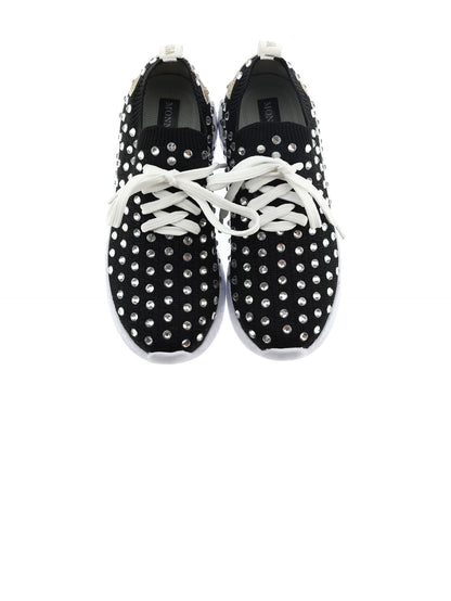 Chunky sports shoes with rhinestones