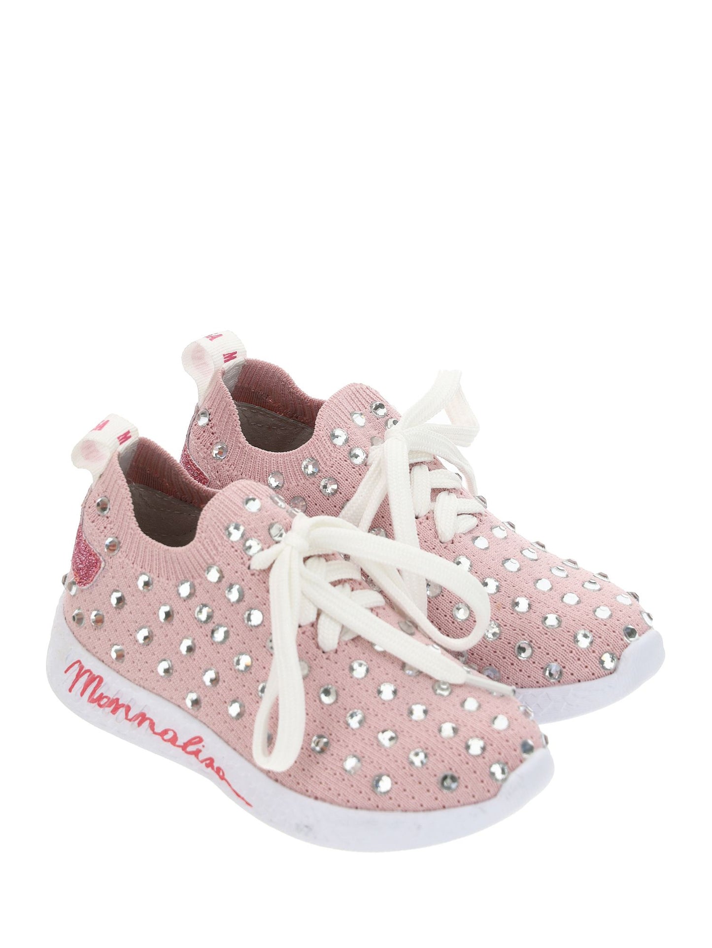 Chunky sports shoes with rhinestones