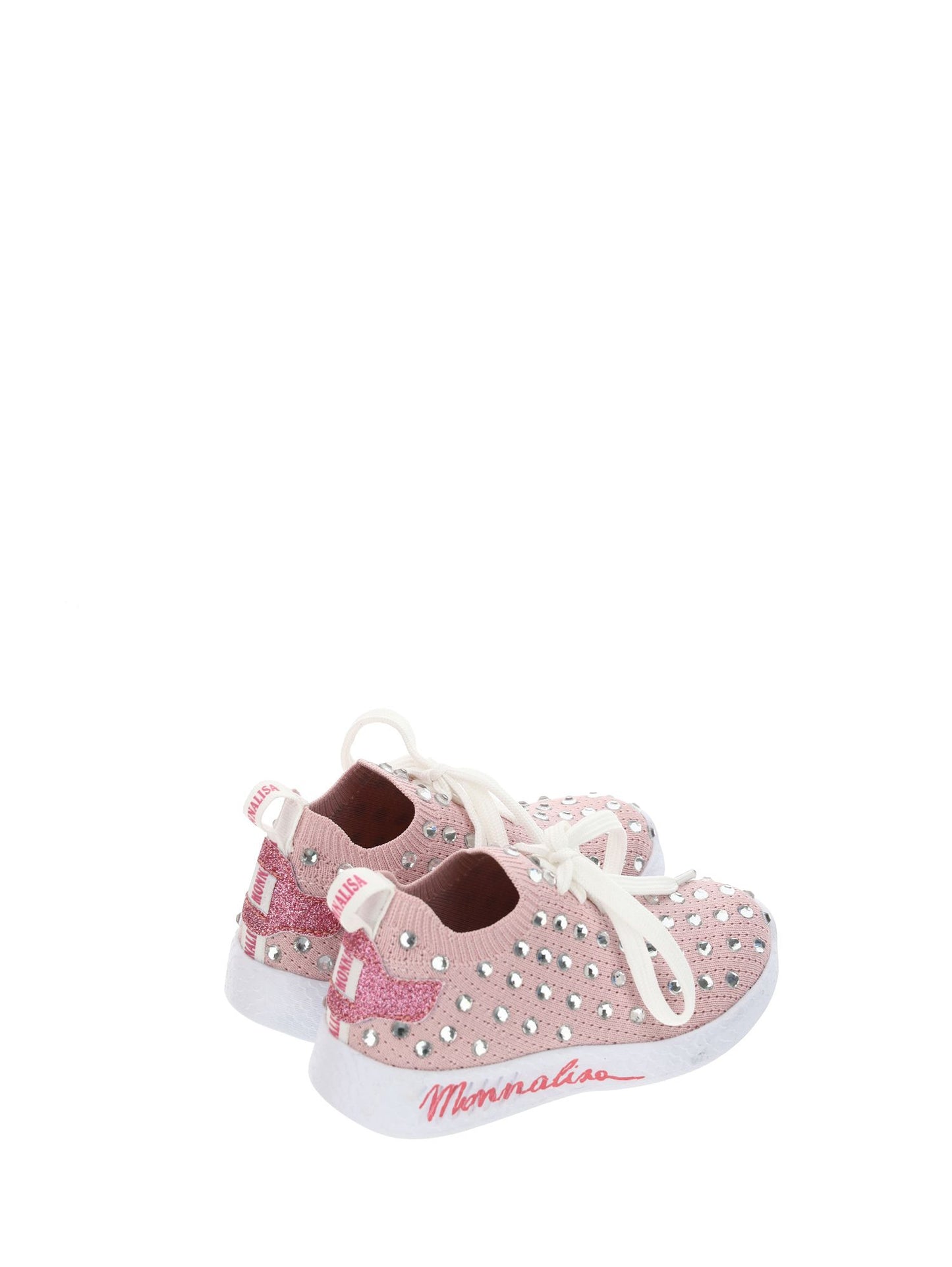 Chunky sports shoes with rhinestones