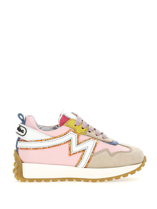 Nappa bumper running shoes