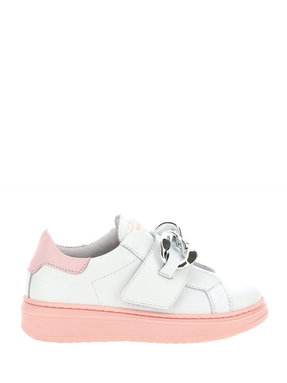 Nappa sneakers with chain