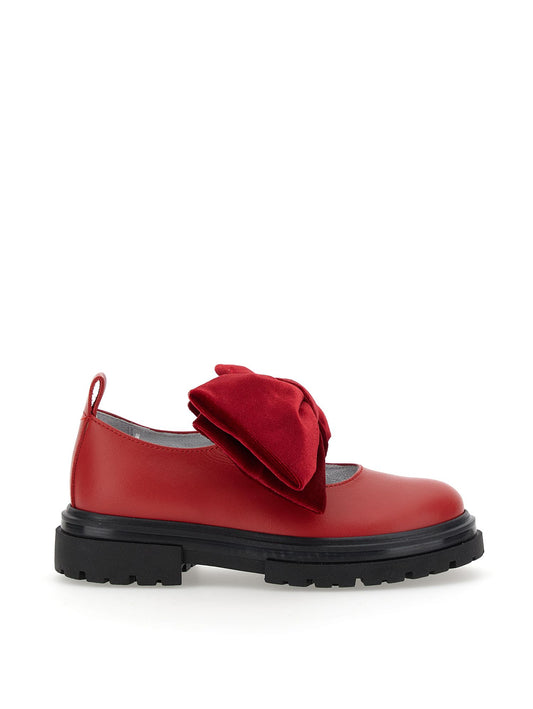 Maxi bow nappa ballerinas