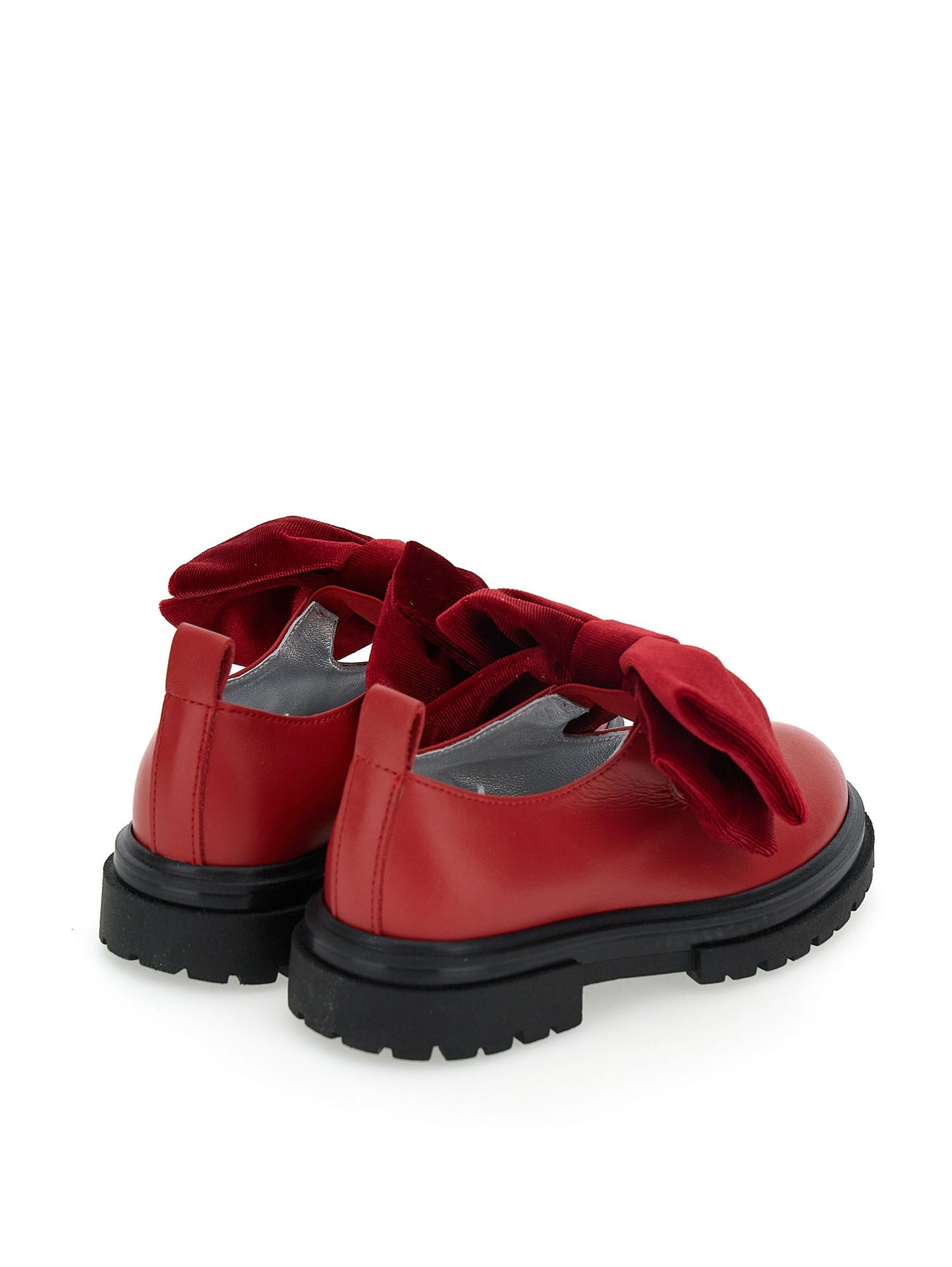 Maxi bow nappa ballerinas