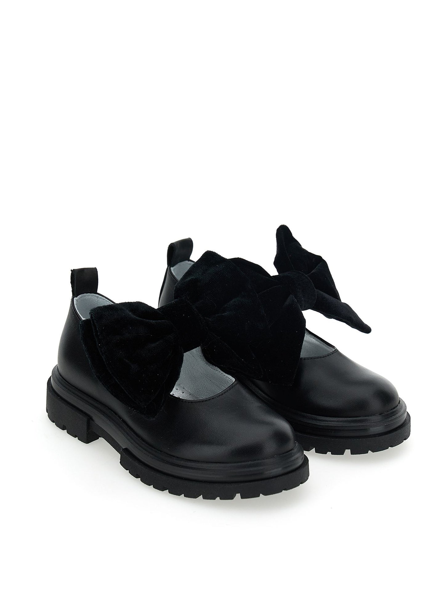 Maxi bow nappa ballerinas