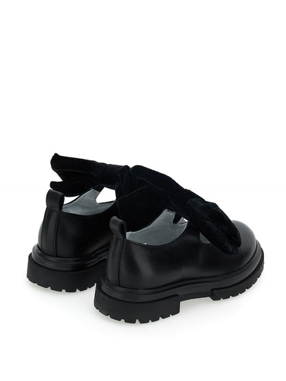 Maxi bow nappa ballerinas