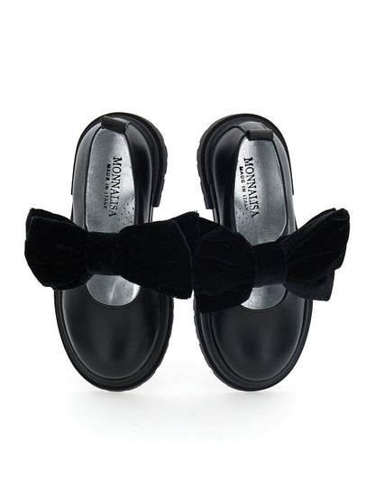 Maxi bow nappa ballerinas