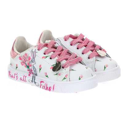 Flower patterned sneakers