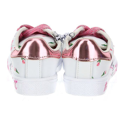 Flower patterned sneakers
