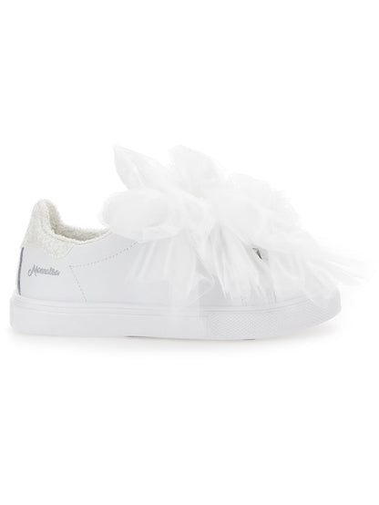 Baskets Bycast avec nœuds en tulle