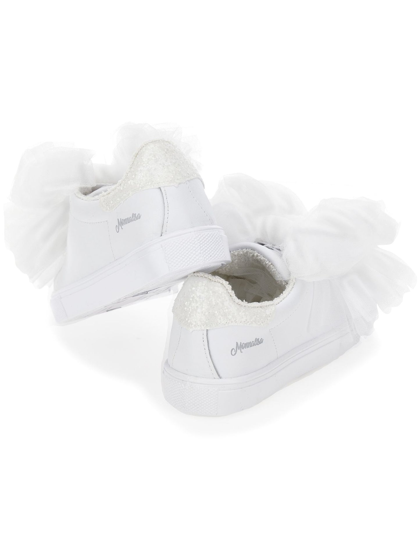 Baskets Bycast avec nœuds en tulle