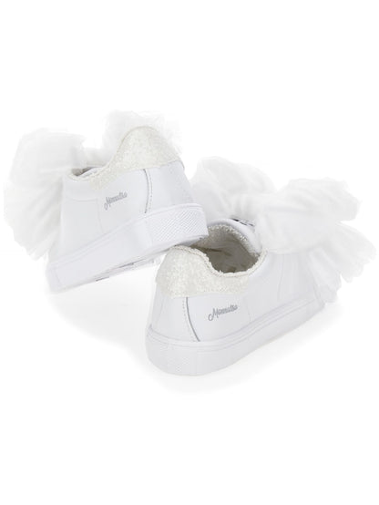 Baskets Bycast avec nœuds en tulle