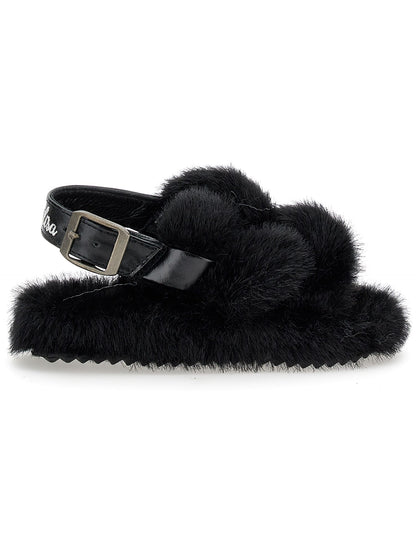 Plush sandals