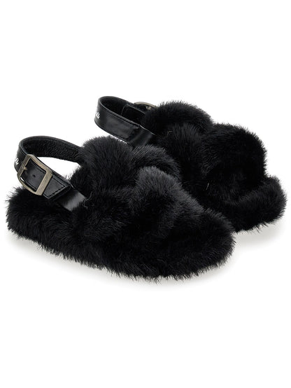Plush sandals
