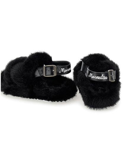 Plush sandals