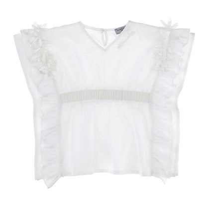 Muslin kaftan with petals
