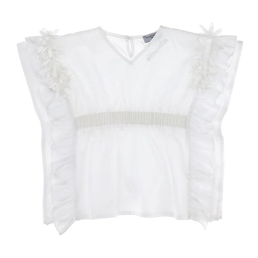 Muslin kaftan with petals