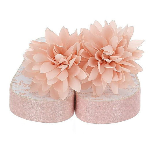 Glitter flip flop, maxi flower