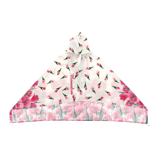 Bunny and tulip bathrobe