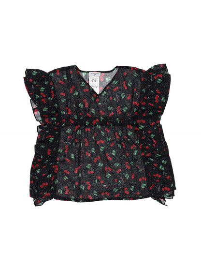 Cherry and micro-polka dot kaftan