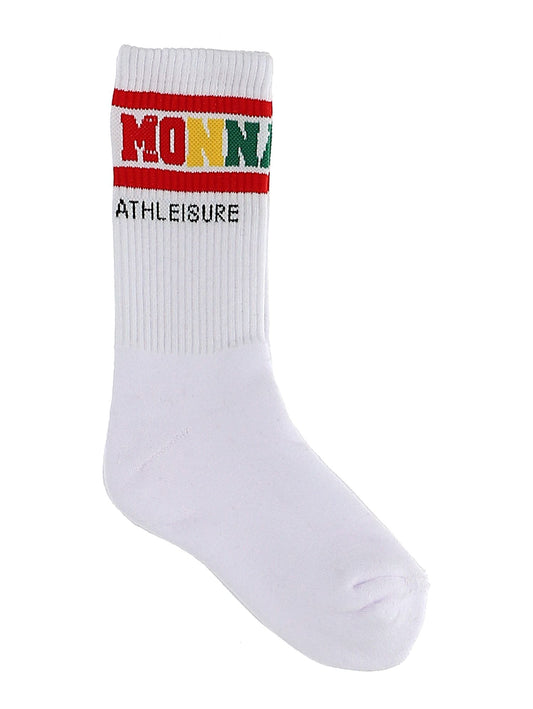 Terry cloth sock with logo