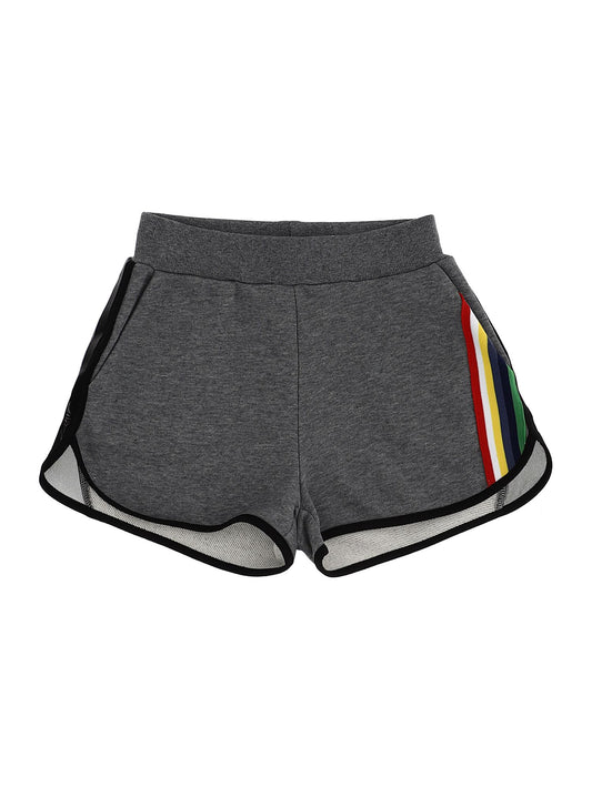 Sweat shorts with side stripes