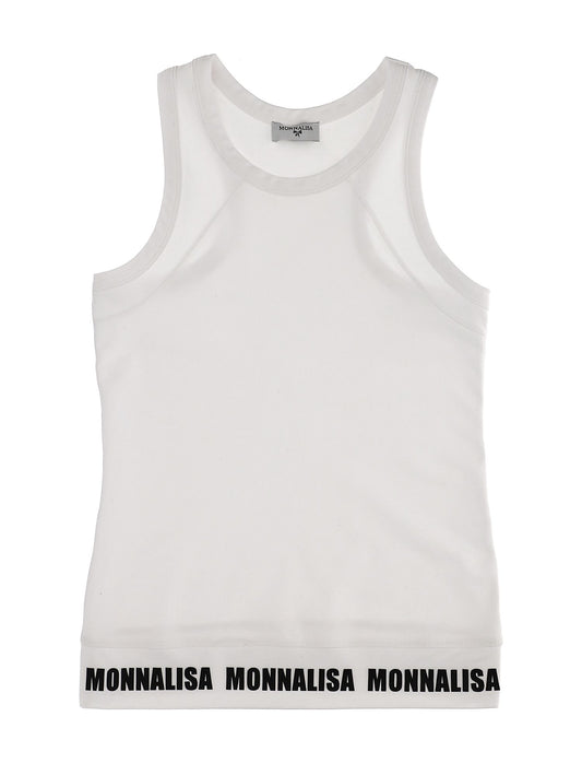 Athleisure jersey tank top