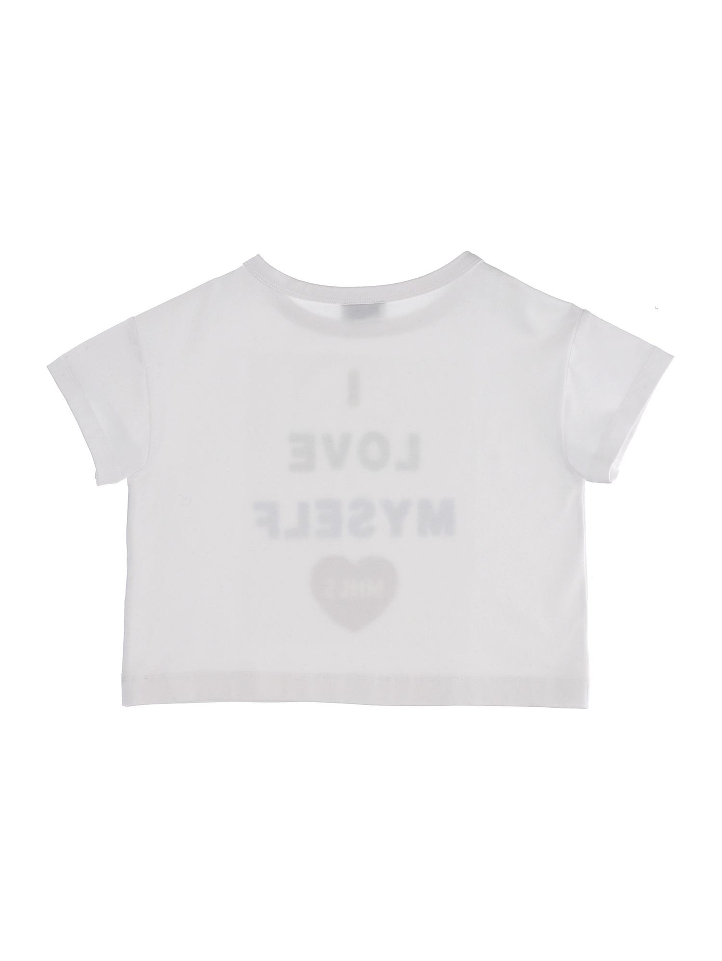 T-shirt cropped paillettes