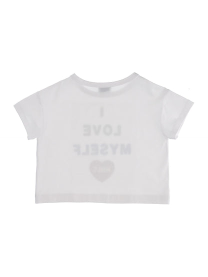 T-shirt cropped paillettes