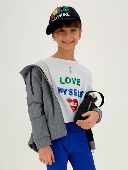 Open band sweatshirt