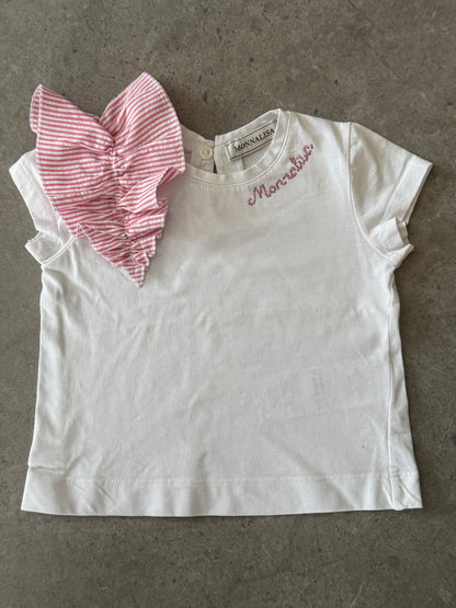 Organic cotton ruffle T-shirt