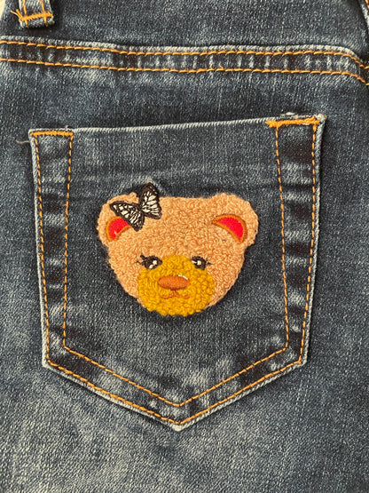 Embroidered five-pocket jeans