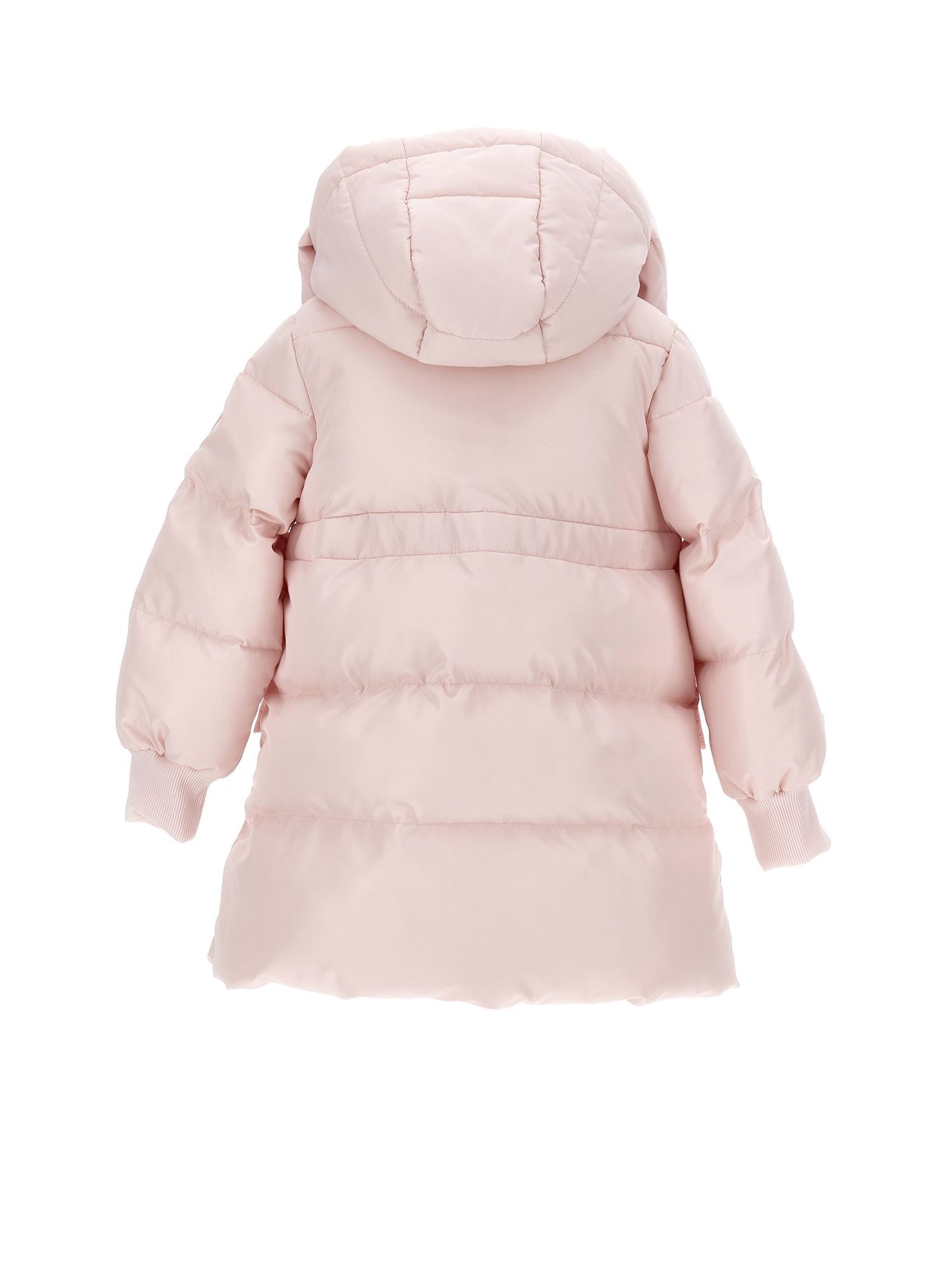 Lange Daunenjacke mit Maxikragen