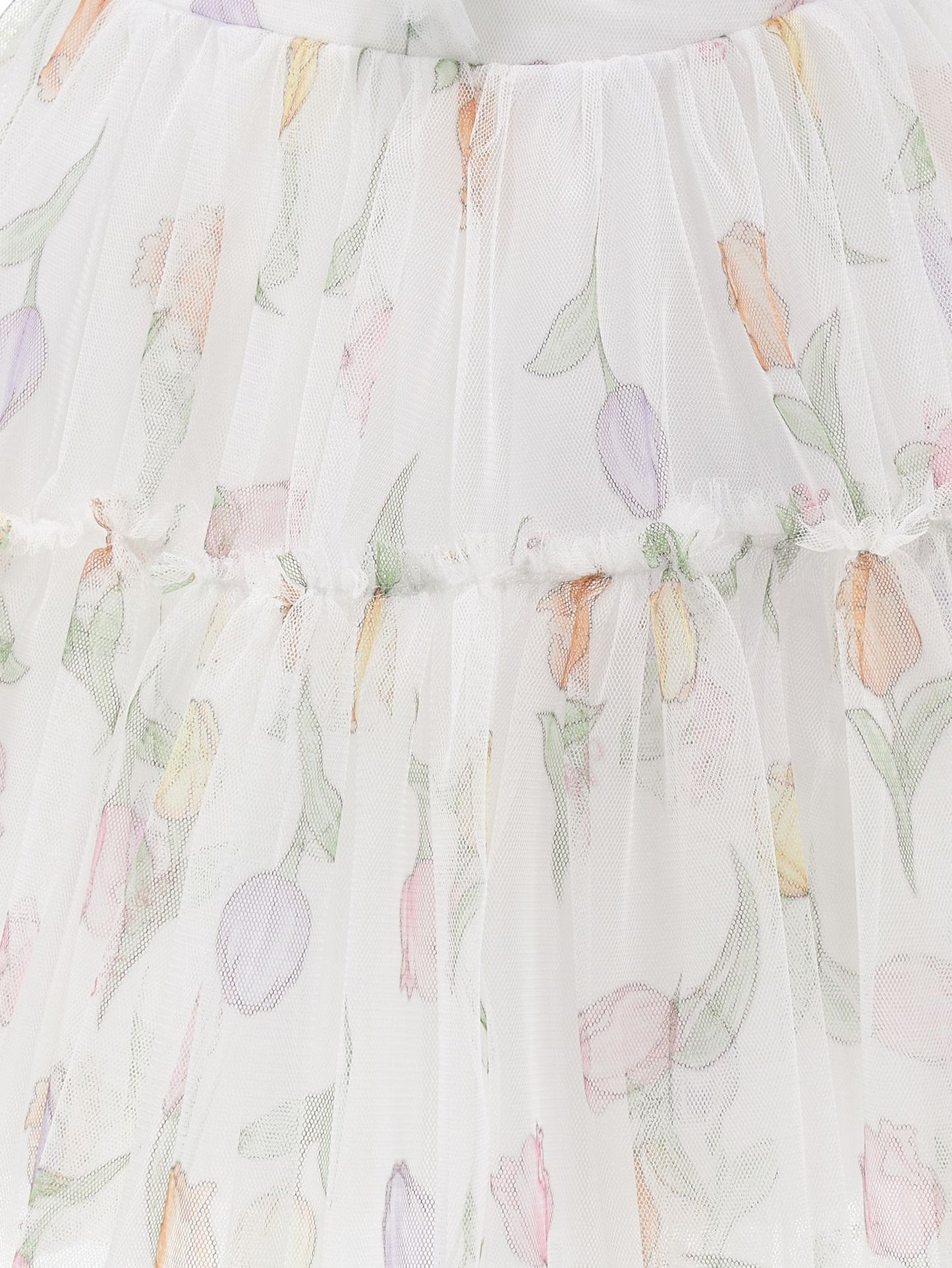 Abitino tulle stampa tulipani