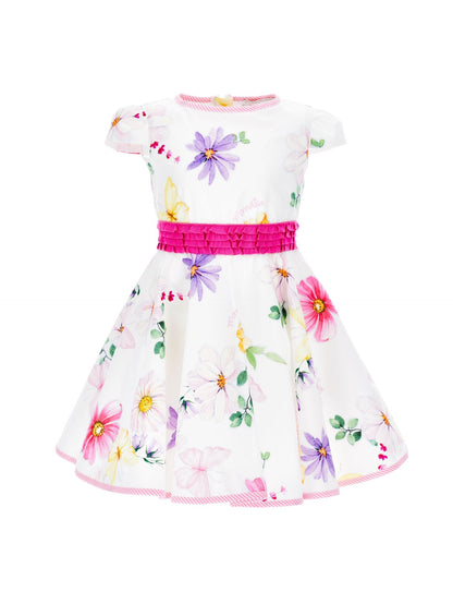 Floral poplin dress