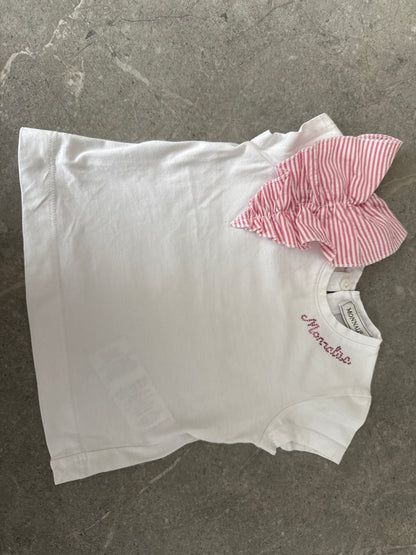 Organic cotton ruffle T-shirt